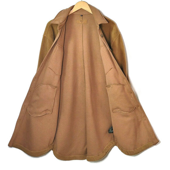 BlankNYC Fleece Shacket Camel Tan Button Down Long Jacket Size S Oversized - Picture 5 of 16